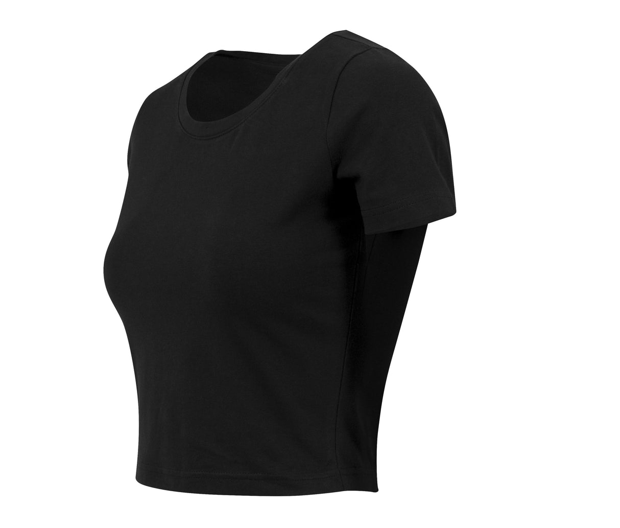 BUILD YOUR BRAND LADIES CROPPED TEE