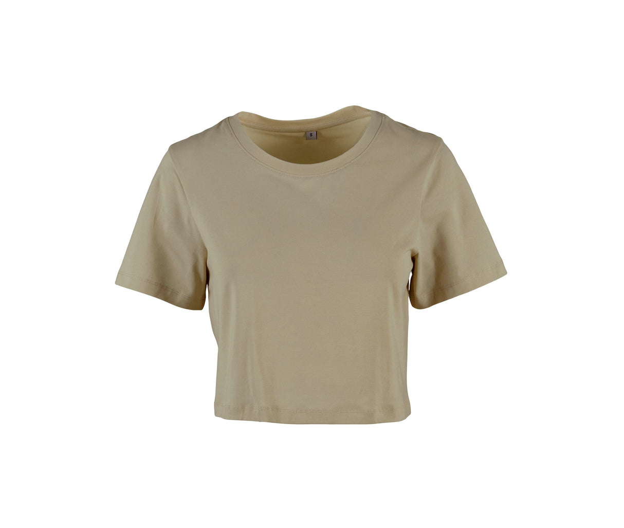 BUILD YOUR BRAND LADIES CROPPED TEE