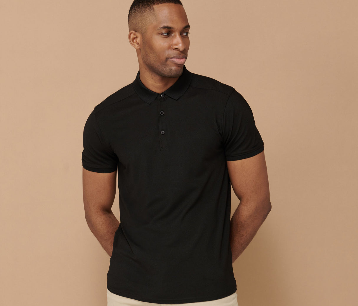 MEN'S STRETCH POLYESTER POLO SHIRT