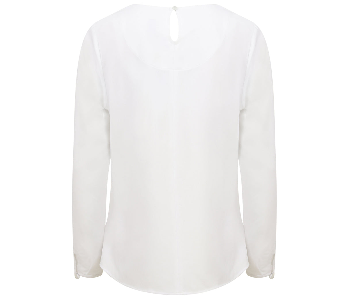 HENBURY LADIES' PLEAT FRONT LONG SLEEVED BLOUSE