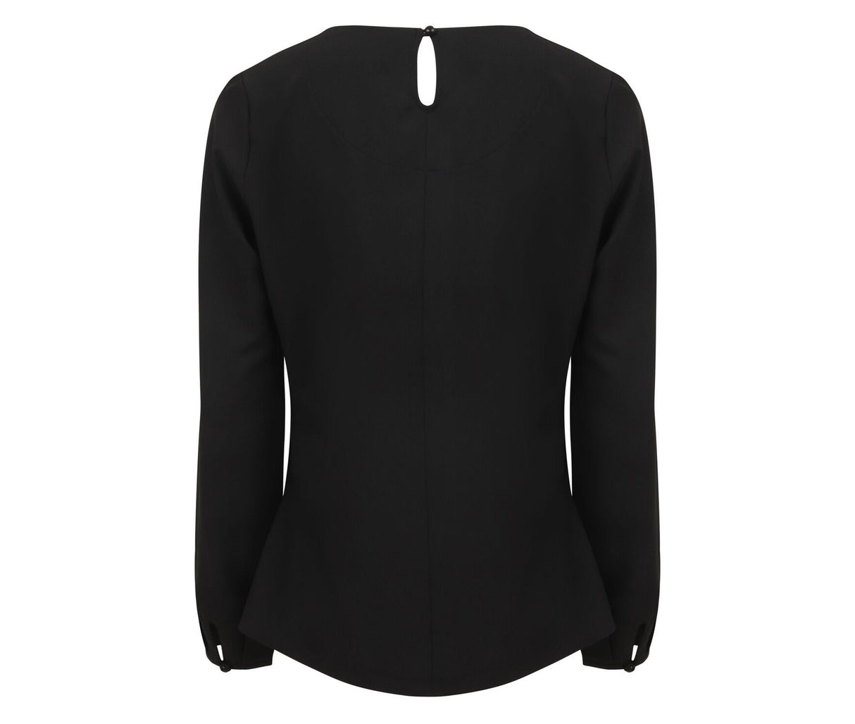 HENBURY LADIES' PLEAT FRONT LONG SLEEVED BLOUSE