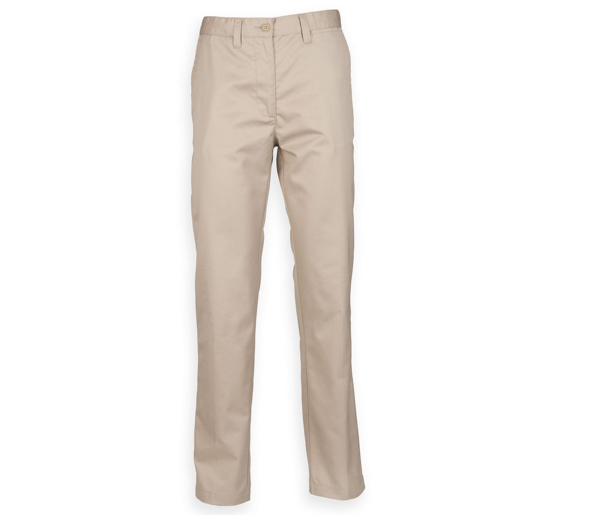 HENBURY LADIES' 65/35 FLAT FRONT CHINO