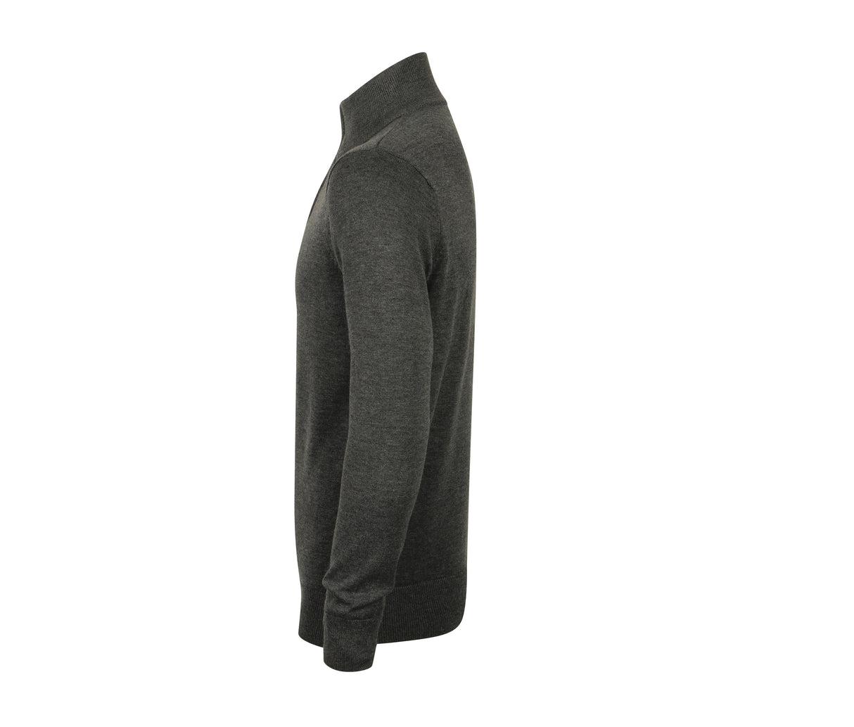 HENBURY MEN'S KNITTED QUARTER ZIP JUMPER