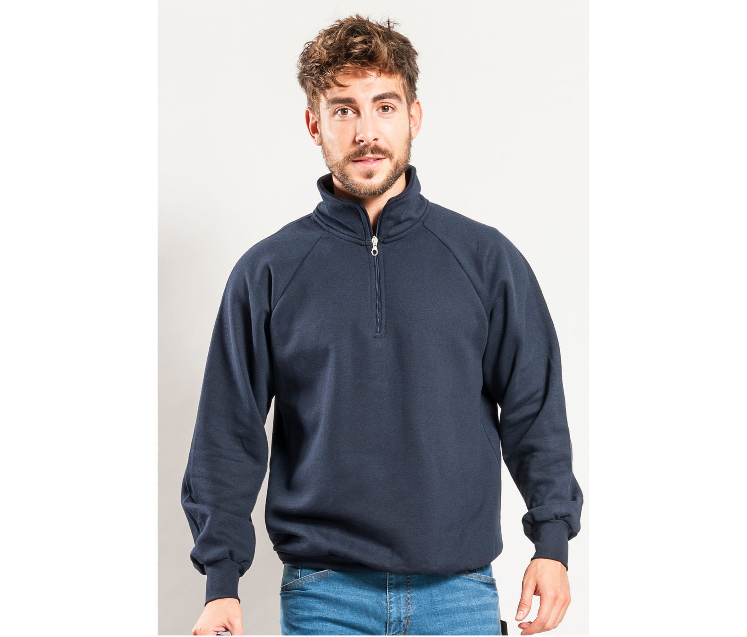 VESTI SWEAT ZIP NECK