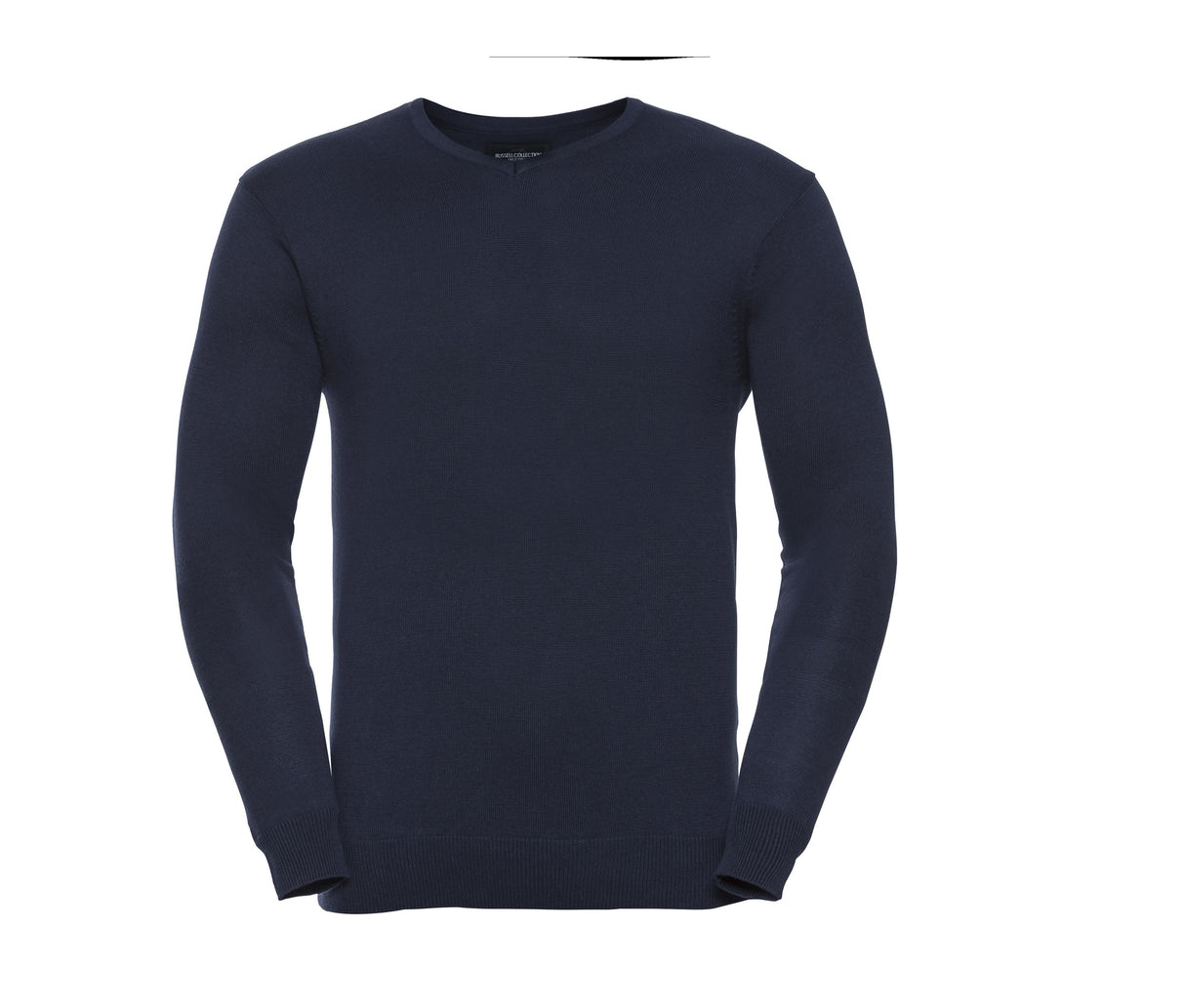 RUSSELL MEN'S V-NECK KNITTED PULLOVER