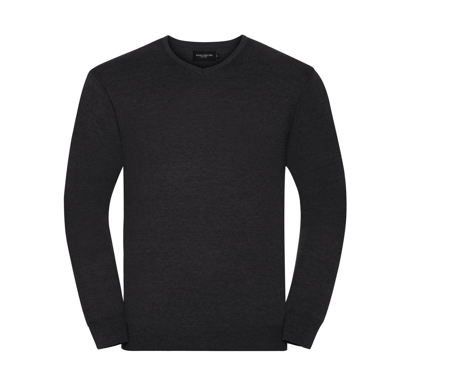 RUSSELL MEN'S V-NECK KNITTED PULLOVER