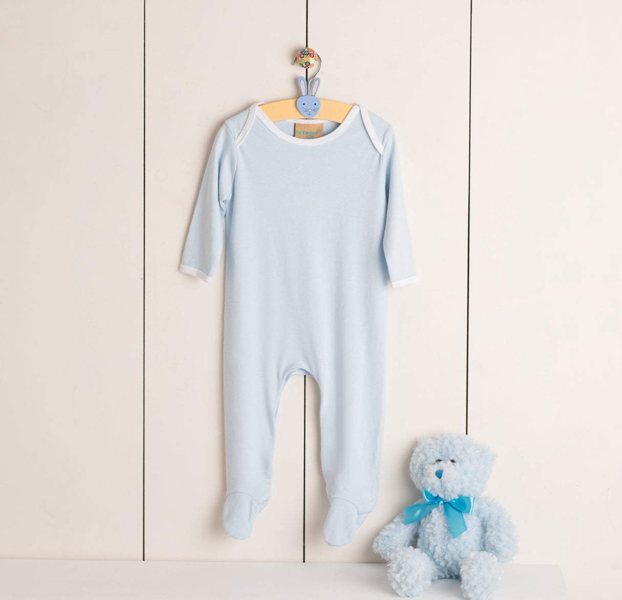 LARKWOOD CONTRAST LONG SLEEVED SLEEP SUIT