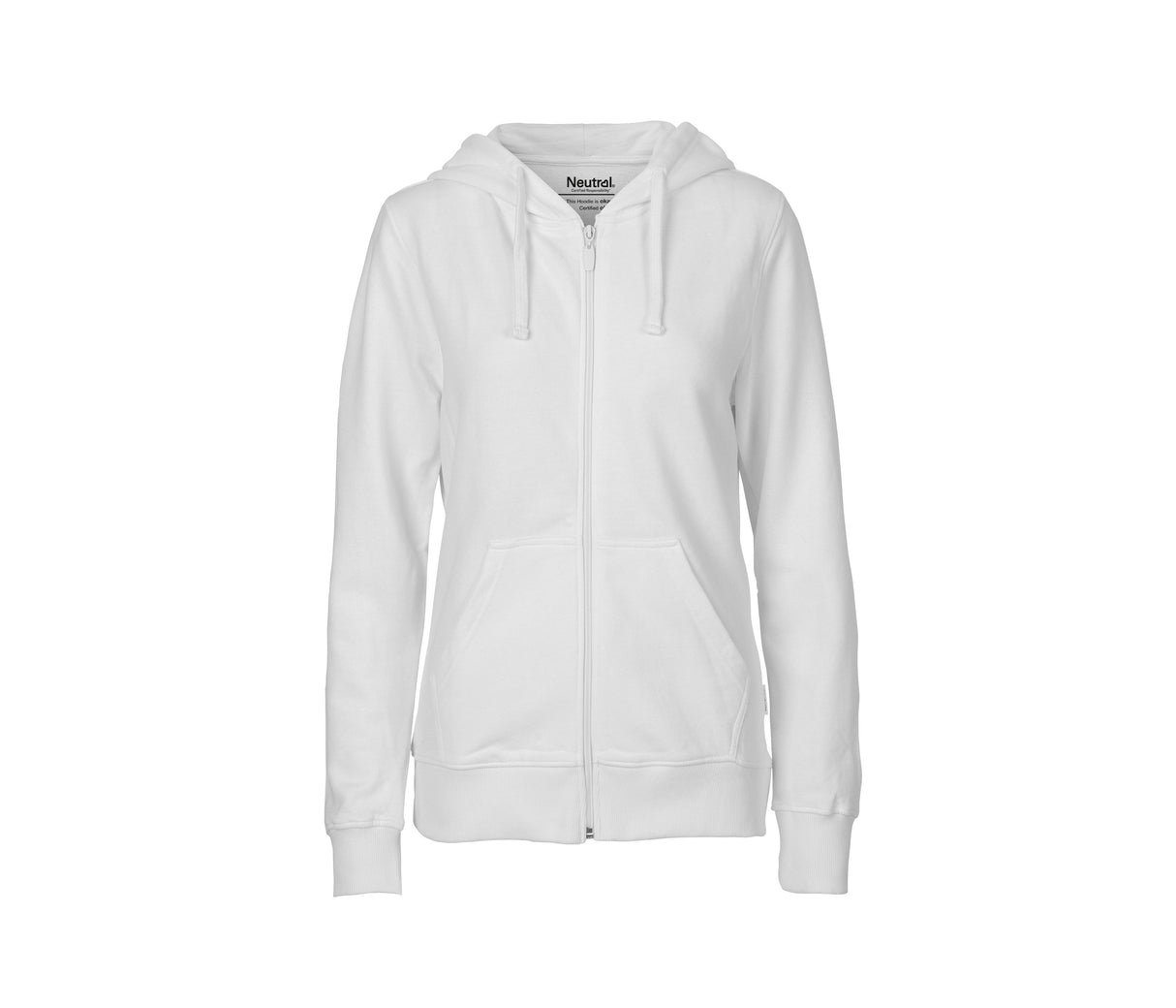NEUTRAL LADIES HOODIE WITH ZIP
