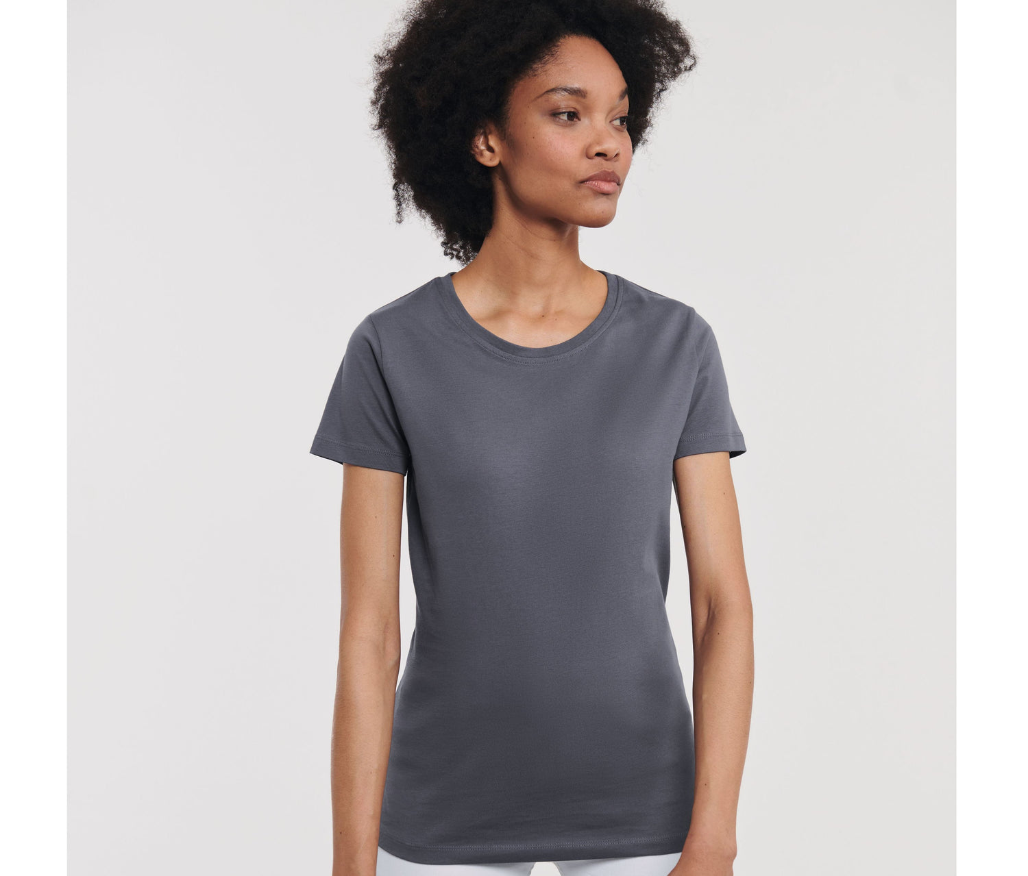 RUSSELL LADIES' PURE ORGANIC HEAVY TEE
