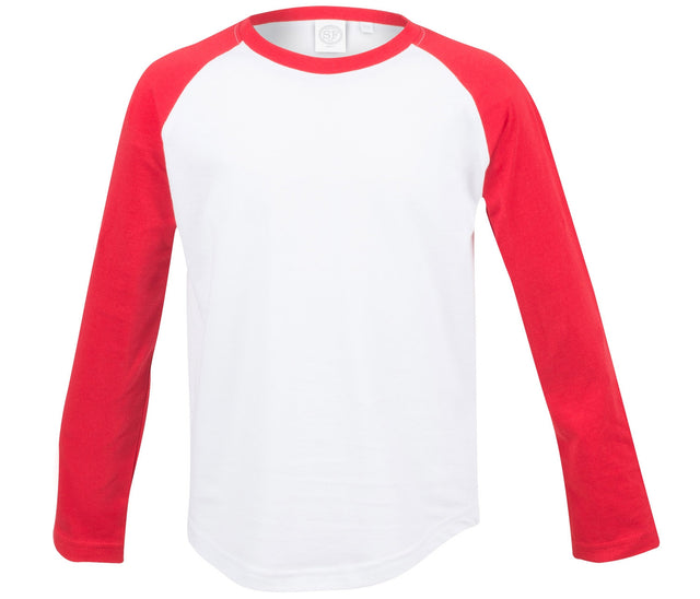 KIDS' LONG SLEEVED BASEBALL T