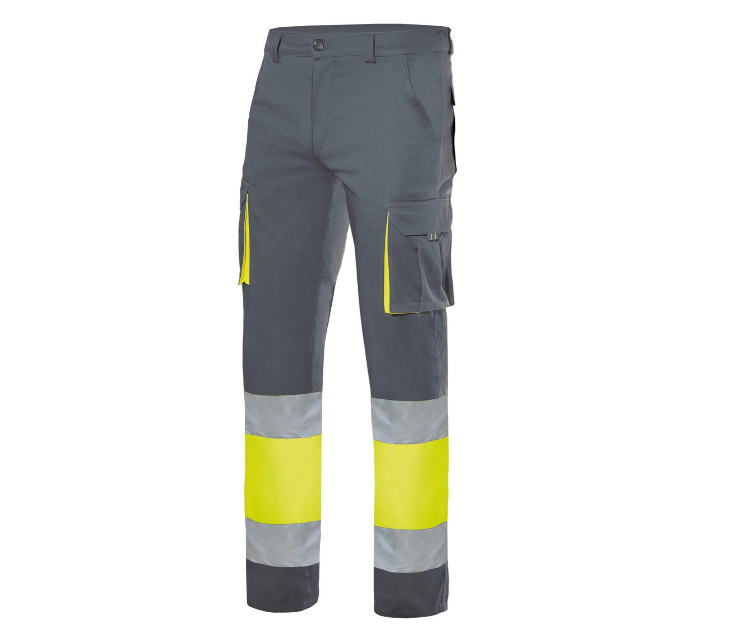 VELILLA TWO-TONE HIGH VISIBILITY MULTI-POCKET STRETCH TROUSERS