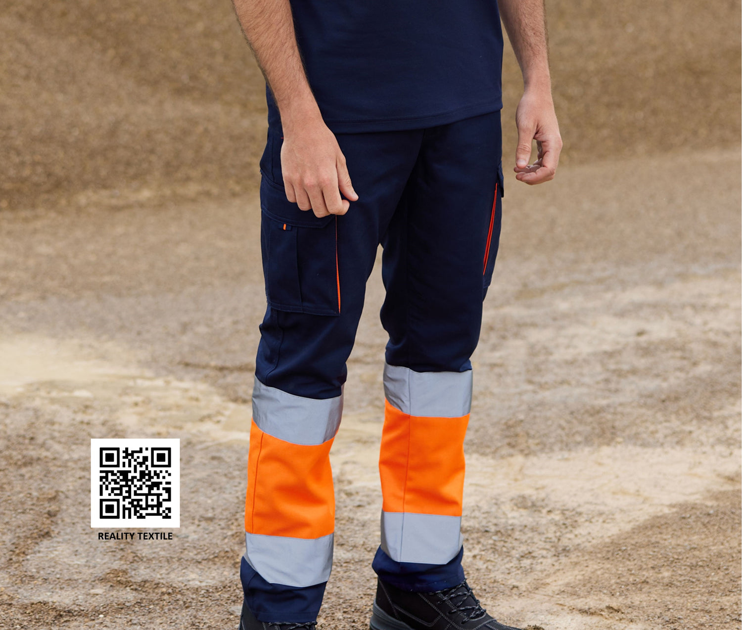 VELILLA TWO-TONE HIGH VISIBILITY MULTI-POCKET TROUSERS