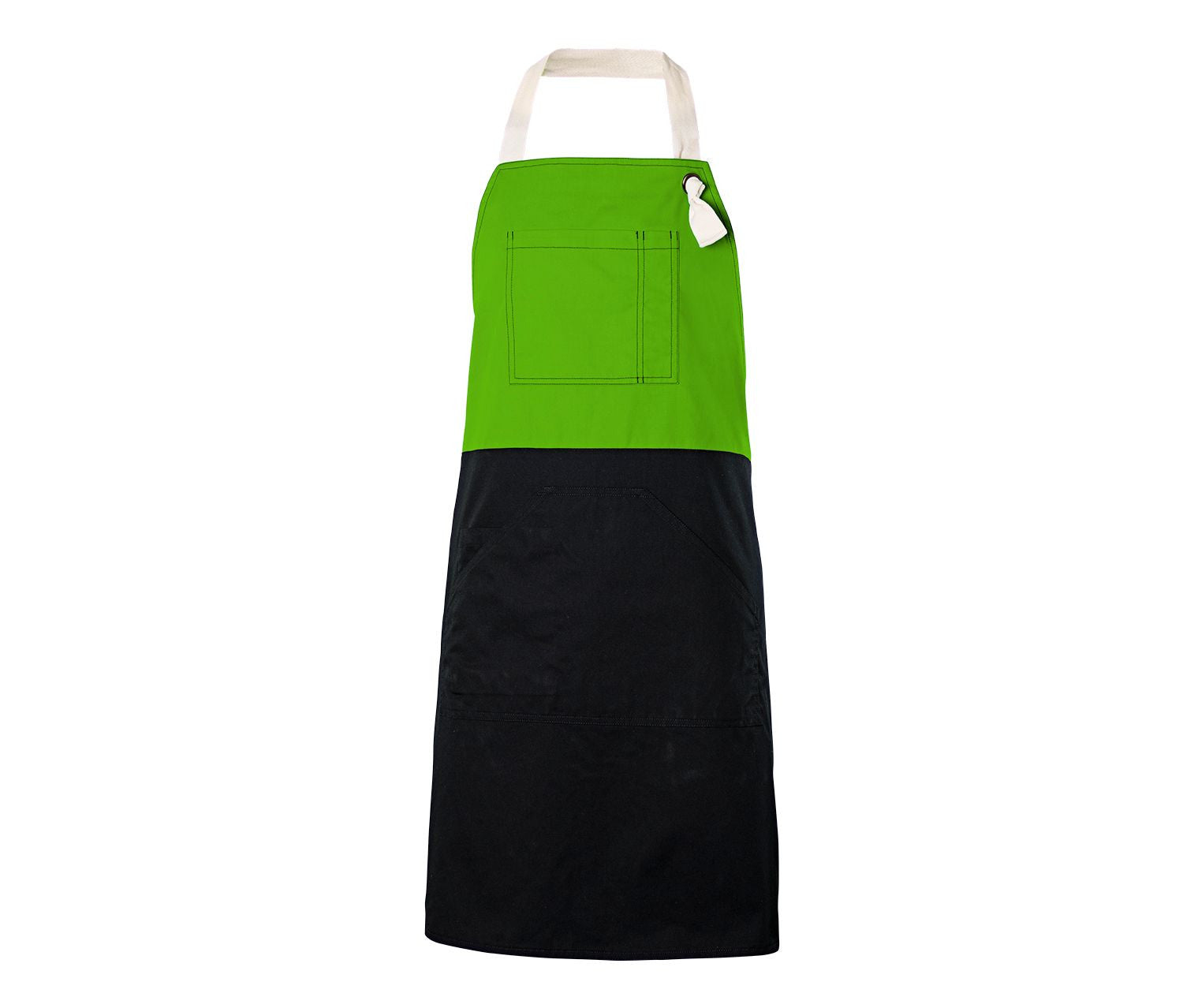 Two-toned bib apron