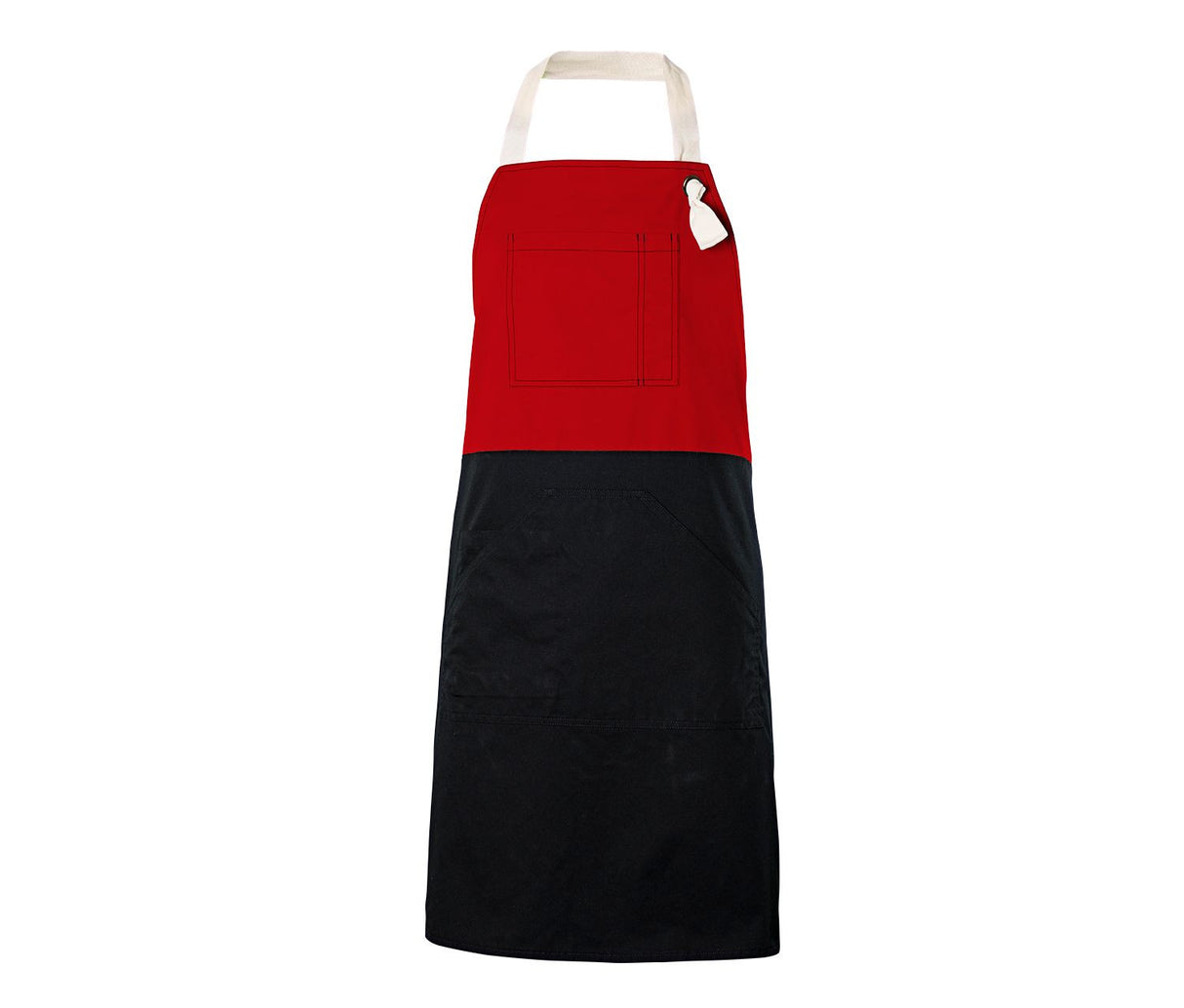 Two-toned bib apron