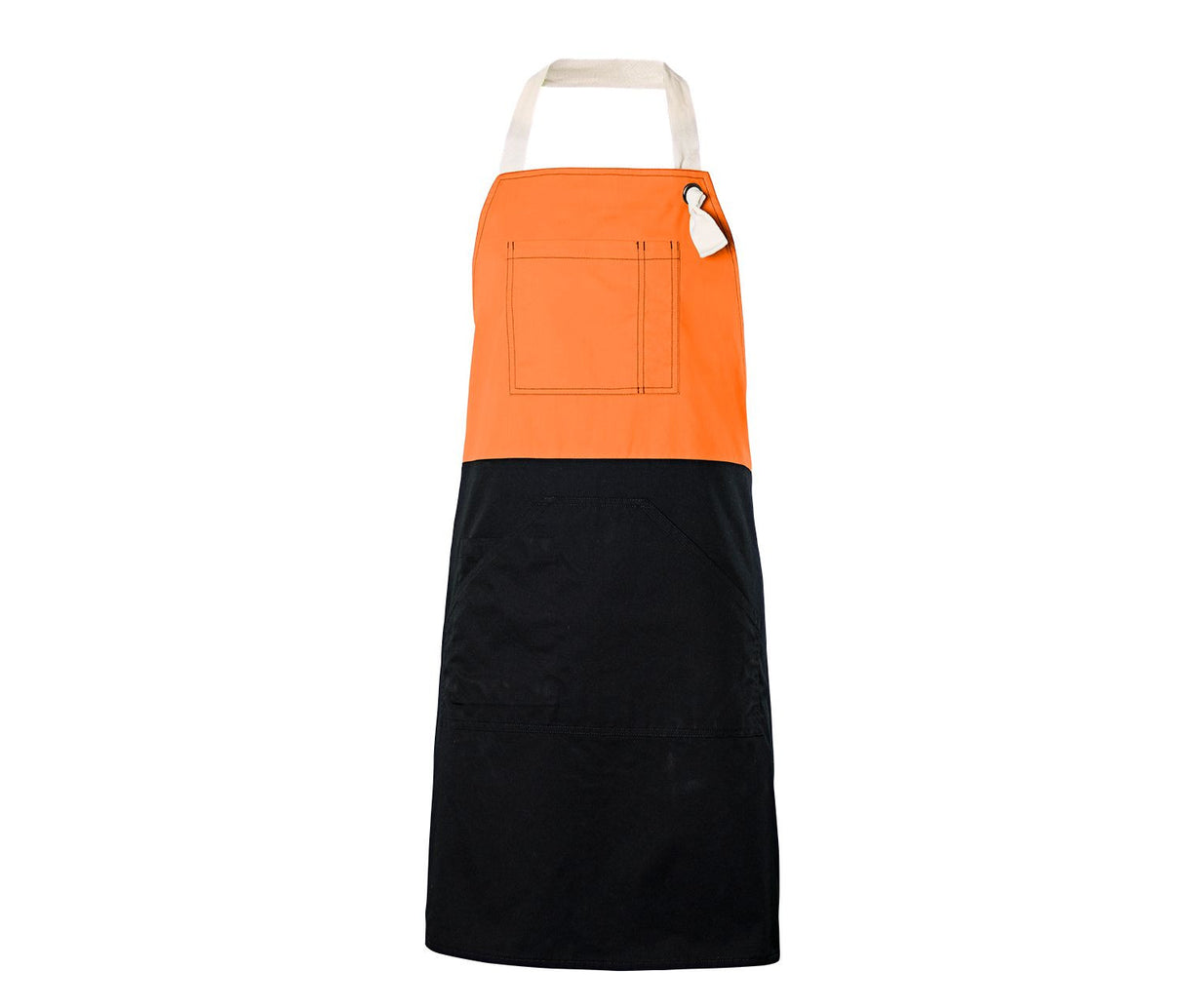 Two-toned bib apron