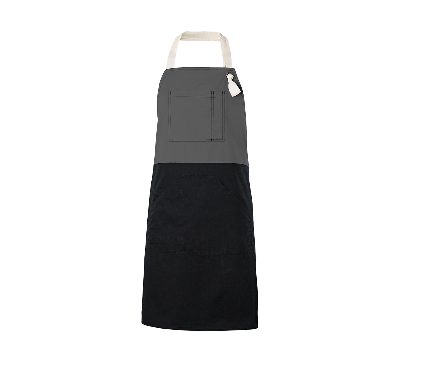 Two-toned bib apron