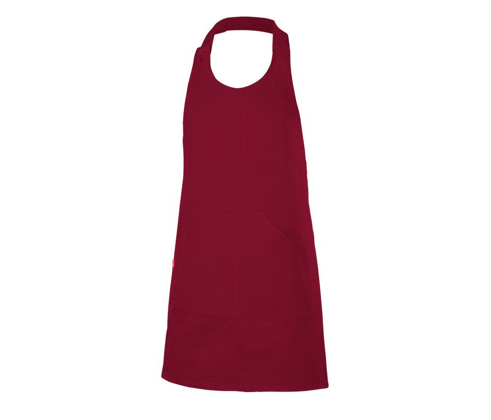 VELILLA SHORT BUTTONED BIB APRON