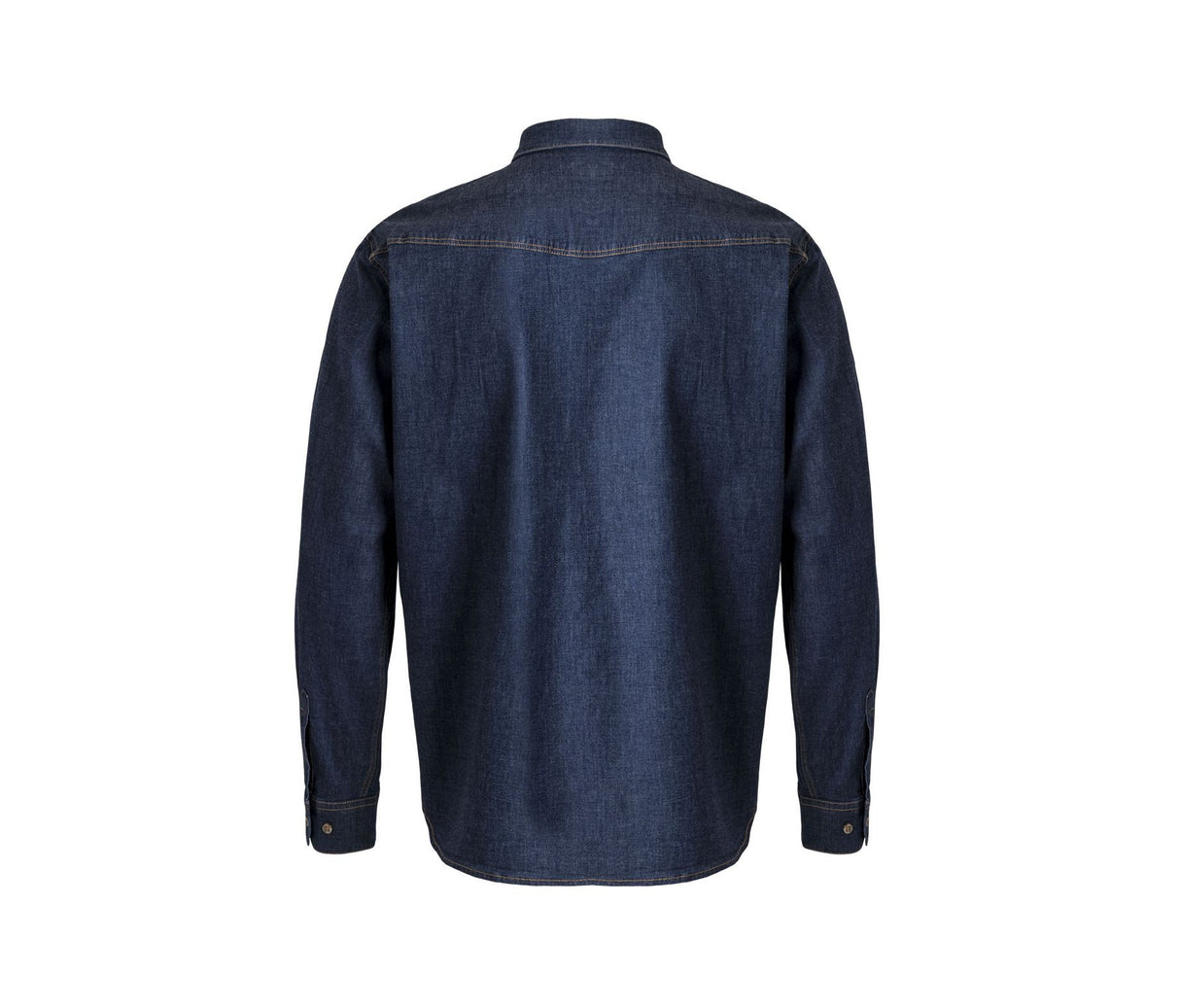 VELILLA MEN'S LONG-SLEEVE STRETCH DENIM SHIRT