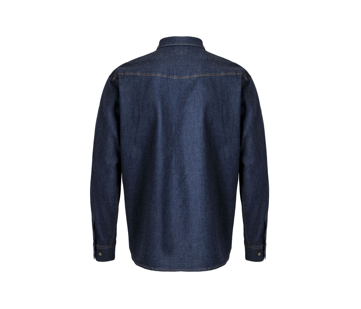 VELILLA MEN'S LONG-SLEEVE STRETCH DENIM SHIRT