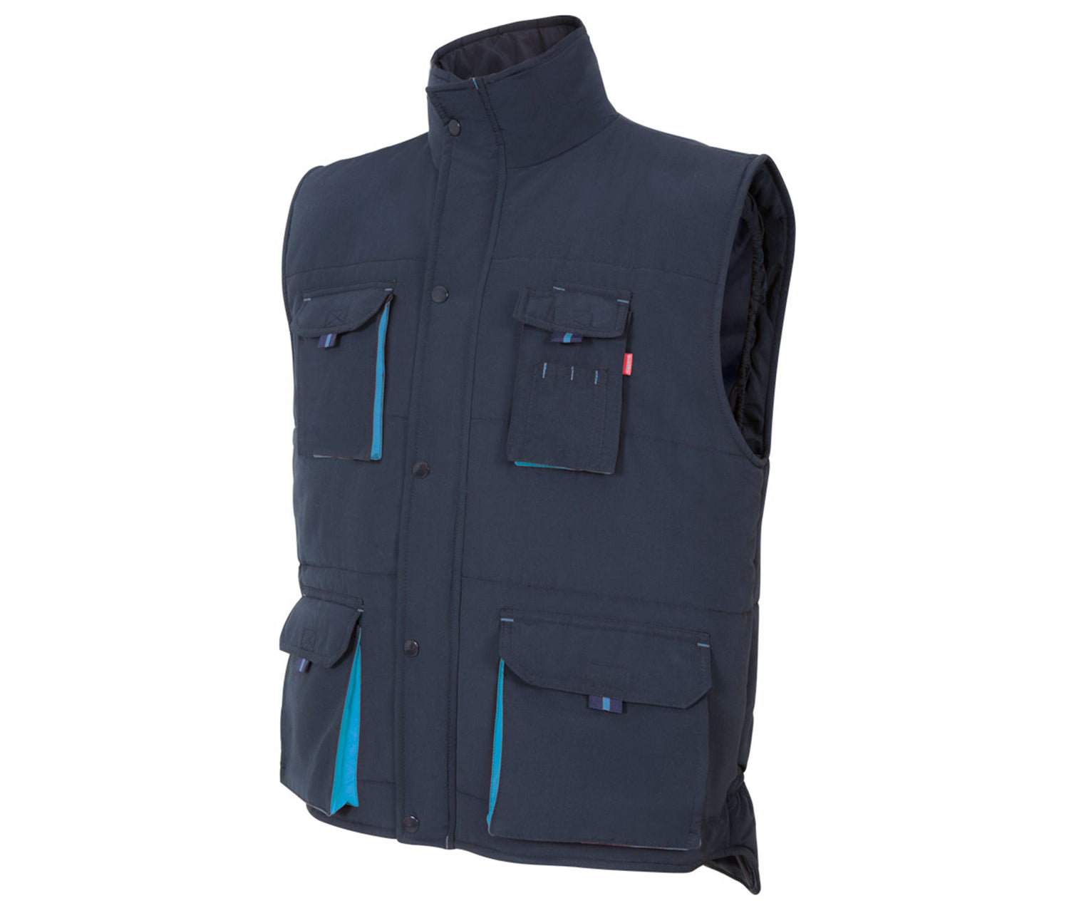 VELILLA TWO-TONE MULTI-POCKET PADDED VEST