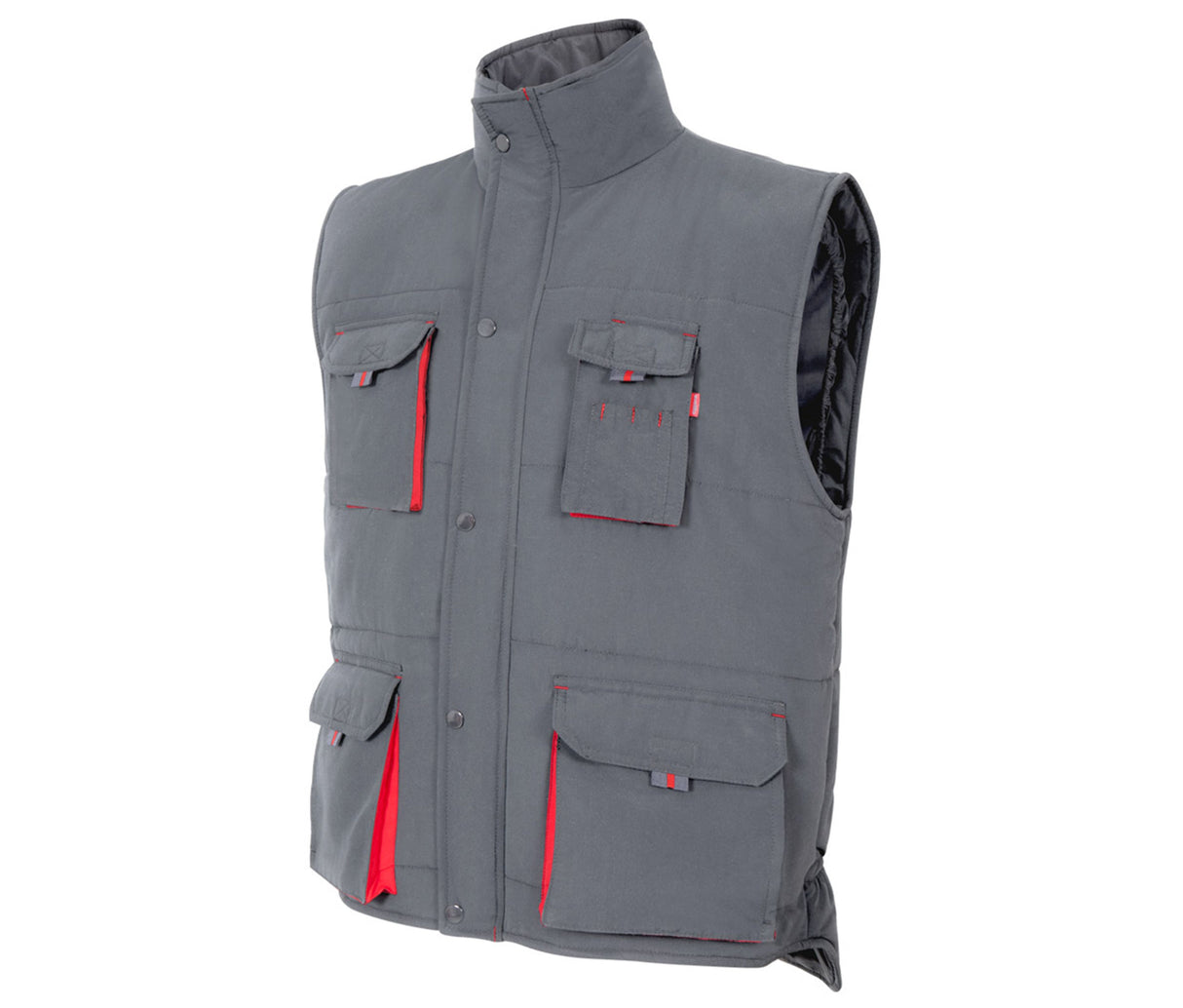 VELILLA TWO-TONE MULTI-POCKET PADDED VEST