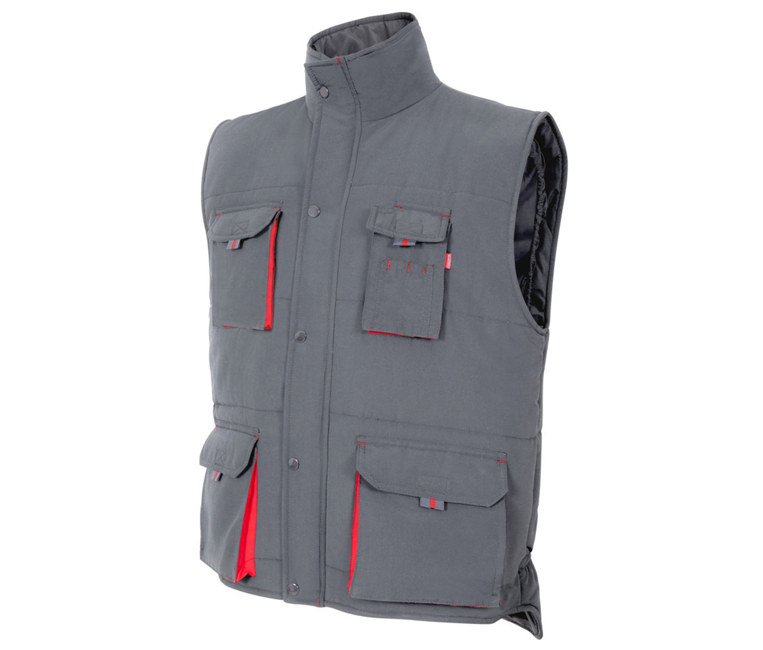 VELILLA TWO-TONE MULTI-POCKET PADDED VEST
