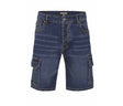 MULTI-POCKET STRETCH DENIM BERMUDA SHORTS
