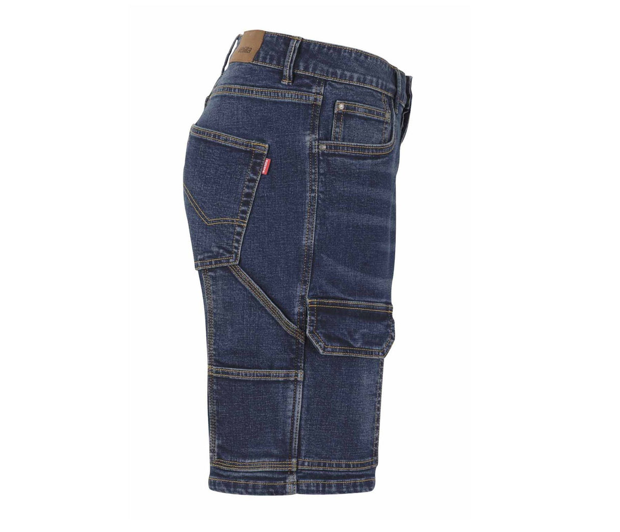 VELILLA MULTI-POCKET STRETCH DENIM BERMUDA SHORTS