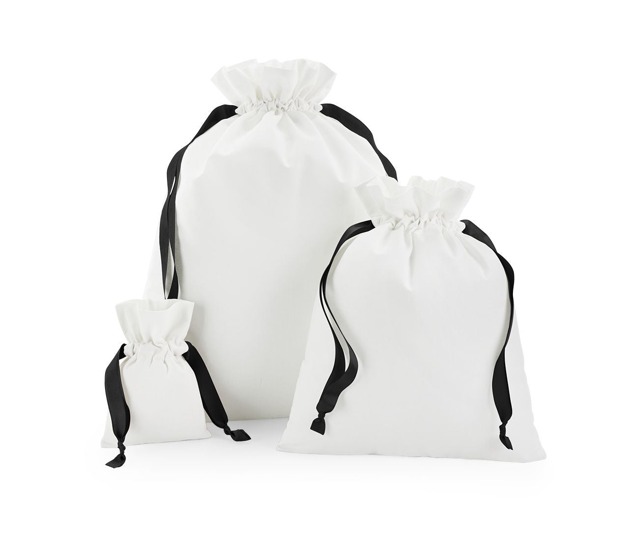 WESTFORD MILL COTTON GIFT BAG WITH RIBBON DRAWSTRING