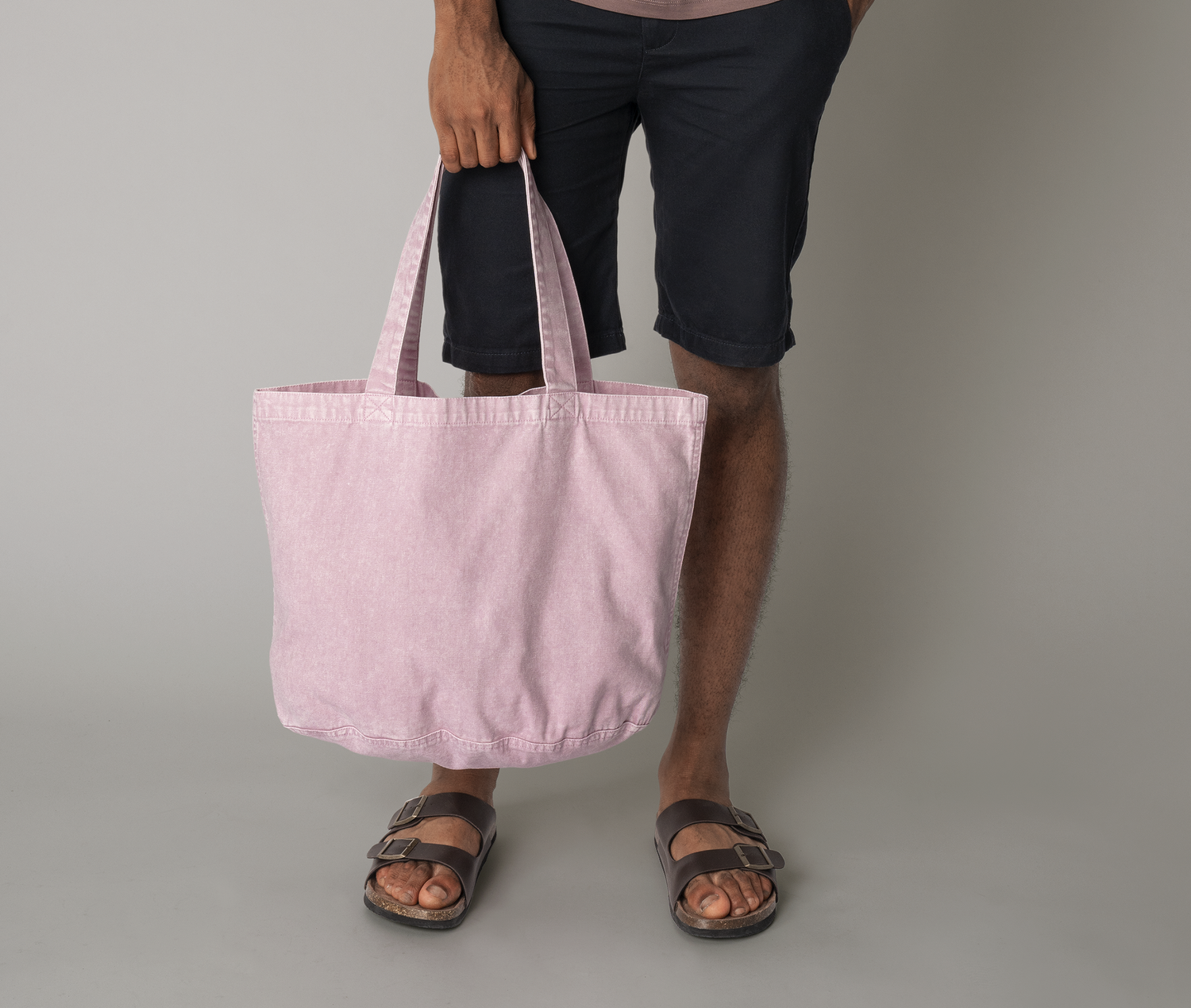 GARMENT-DYED SHOPPER