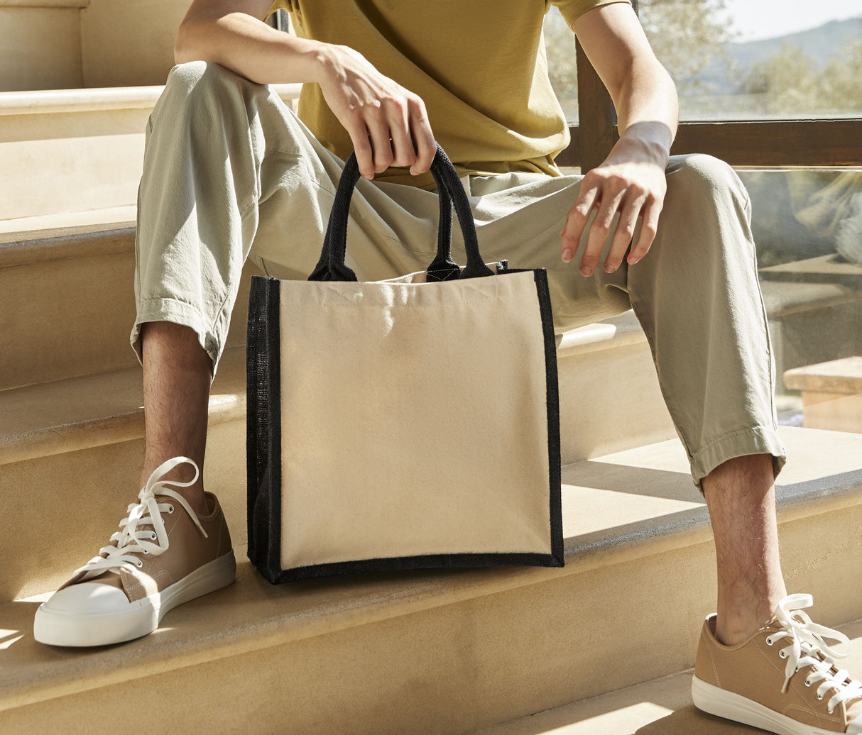 WESTFORD MILL PRINTER'S MIDI JUTE BAG