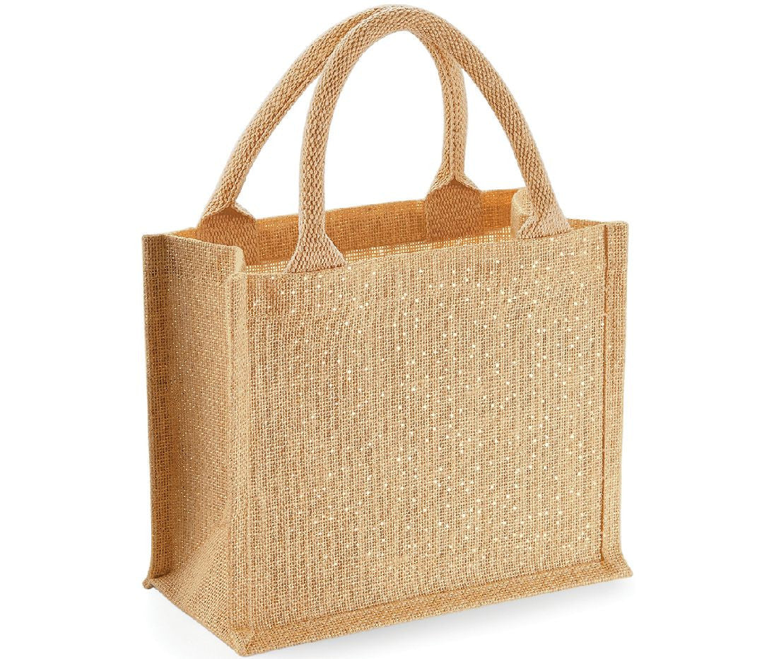 WESTFORD MILL SHIMMER JUTE MINI GIFT BAG