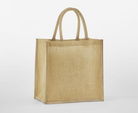 NATURAL STARCHED JUTE MINI GIFT BAG