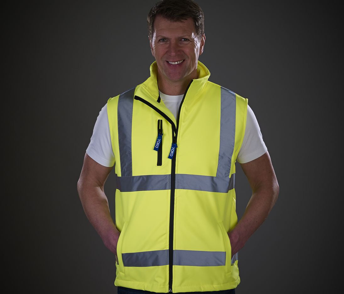 YOKO HI-VIS SOFTSHELL GILET