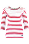 SHIRT IM MARINE-STIL 3/4 ARMELN "CAP COZ"