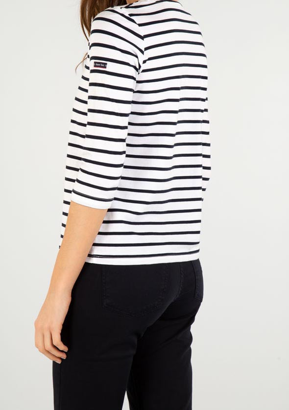 ARMOR LUX SHIRT IM MARINE-STIL 3/4 ARMELN "CAP COZ"