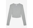 WOMEN'S MICRO RIB LONG SLEEVE BABY TEE