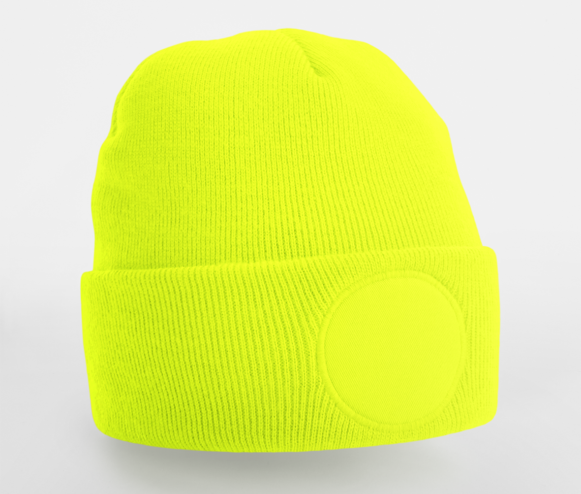 BEECHFIELD CIRCULAR PATCH BEANIE