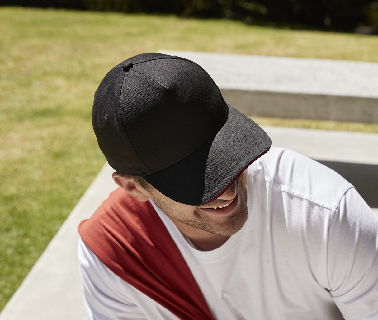 BEECHFIELD EARTHAWARE® CLASSIC ORGANIC COTTON 5 PANEL CAP - SANDWICH PEAK