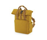 BAG BASE RECYCLED MINI TWIN HANDLE ROLL-TOP LAPTOP BACKPACK