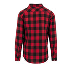 BUILD YOUR BRAND CHECKED FLANELL SHIRT