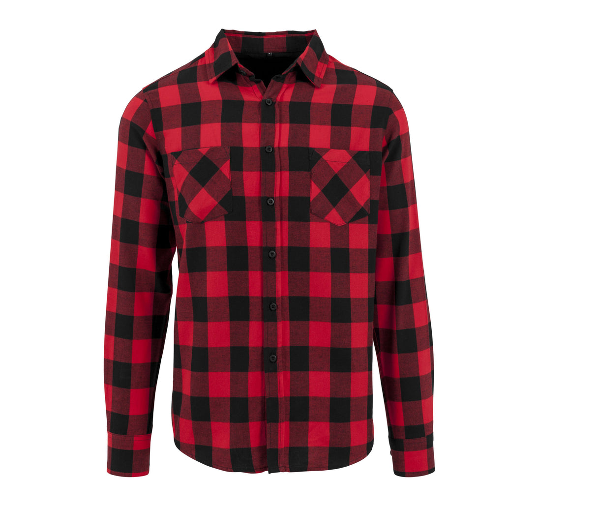 BUILD YOUR BRAND CHECKED FLANELL SHIRT