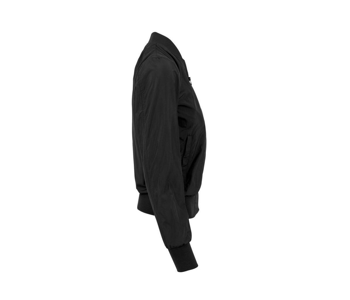 BUILD YOUR BRAND LADIES NYLON BOMBER JACKET