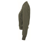 BUILD YOUR BRAND LADIES NYLON BOMBER JACKET