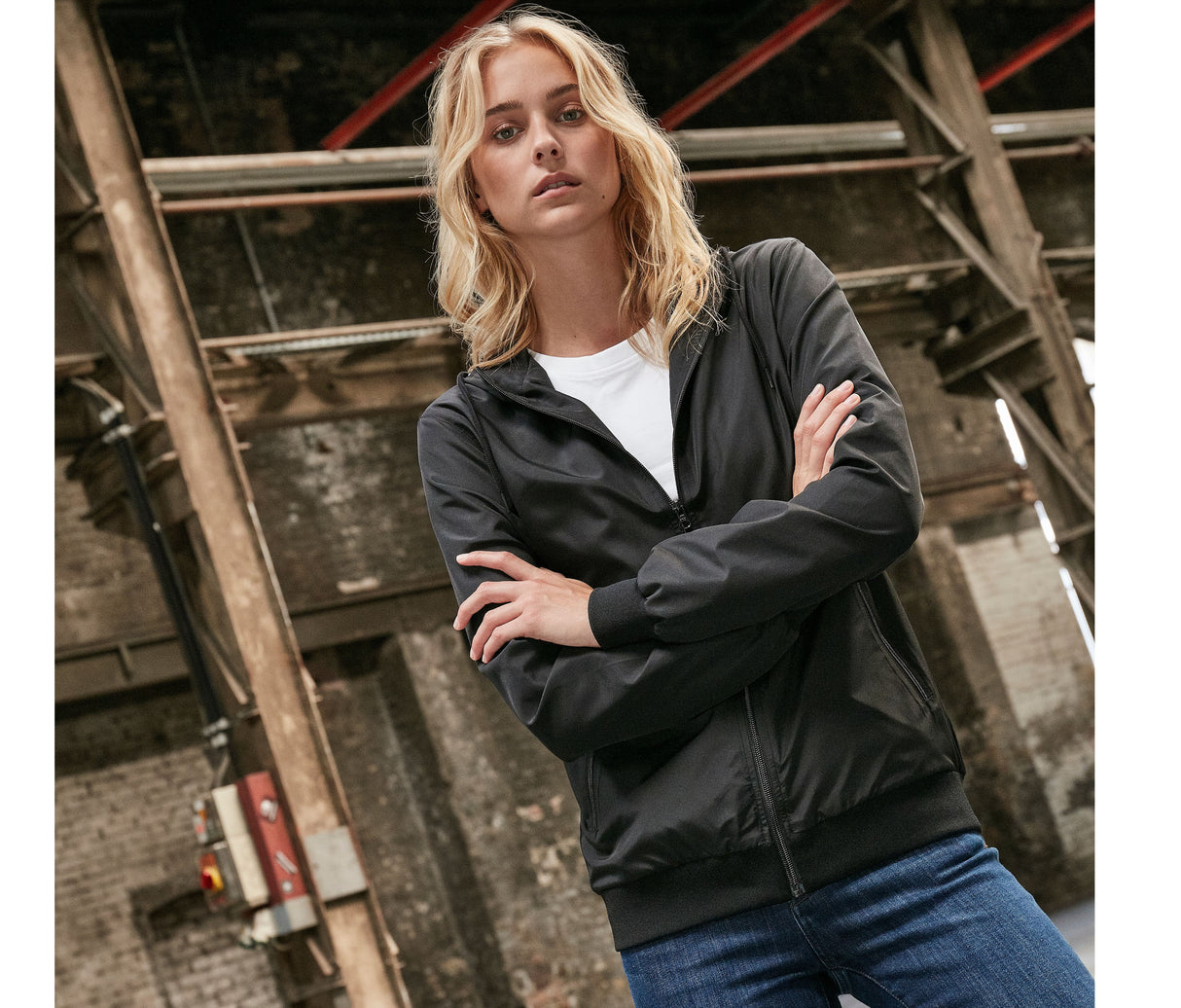 BUILD YOUR BRAND LADIES RECYCLED WINDRUNNER