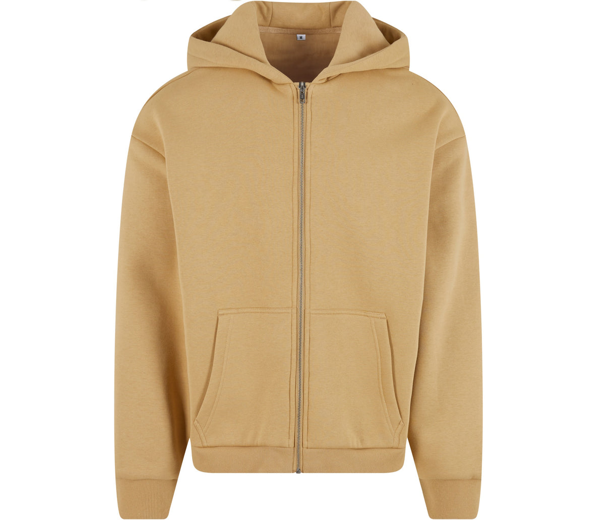 BUILD YOUR BRAND FLUFFY ZIP HOODY