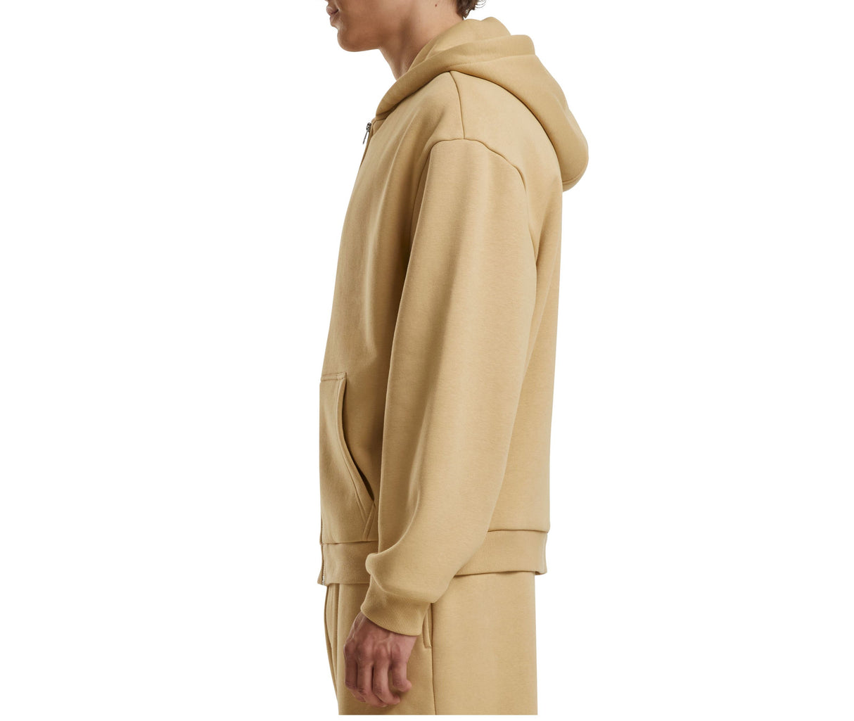 BUILD YOUR BRAND FLUFFY ZIP HOODY