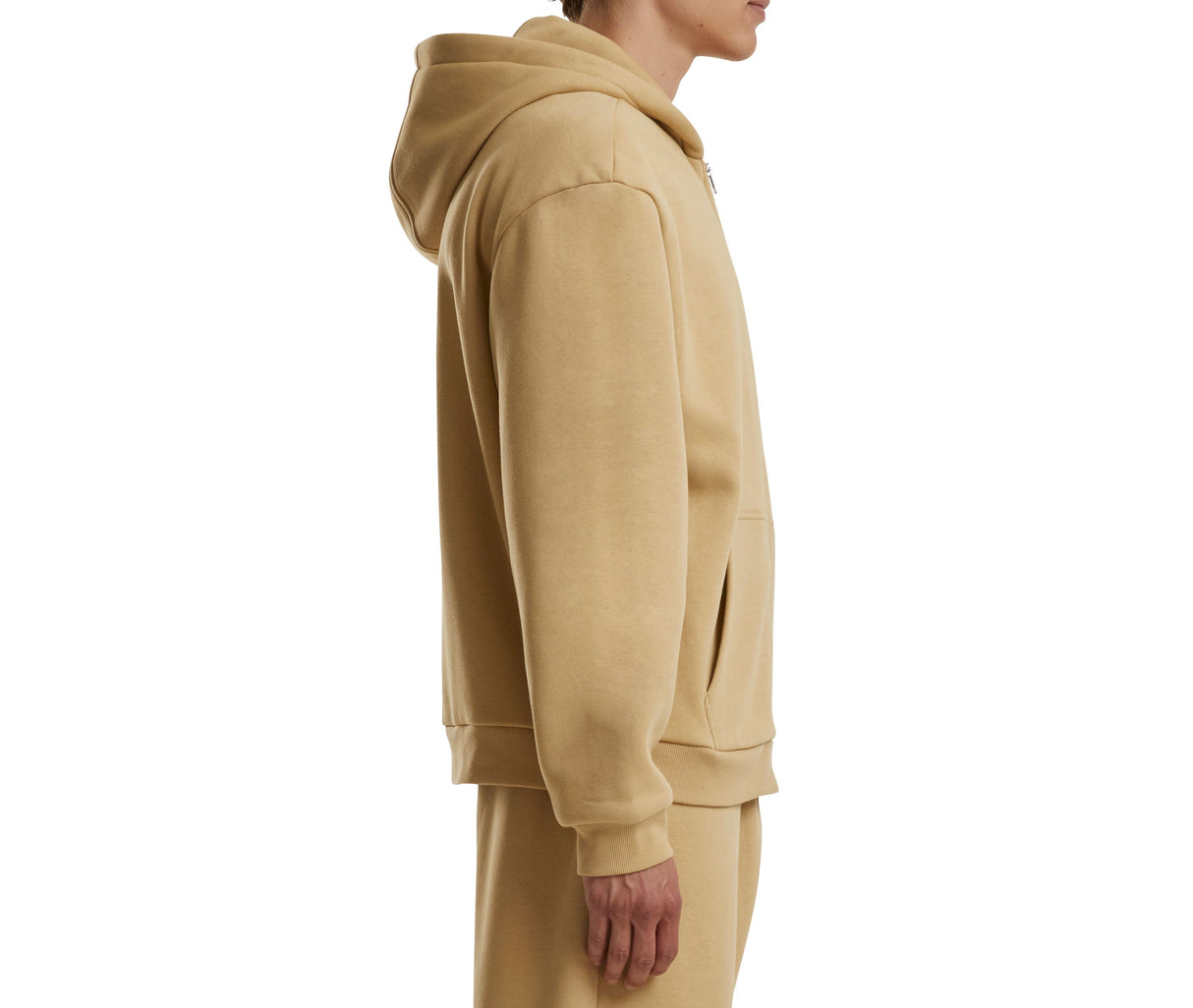 BUILD YOUR BRAND FLUFFY ZIP HOODY
