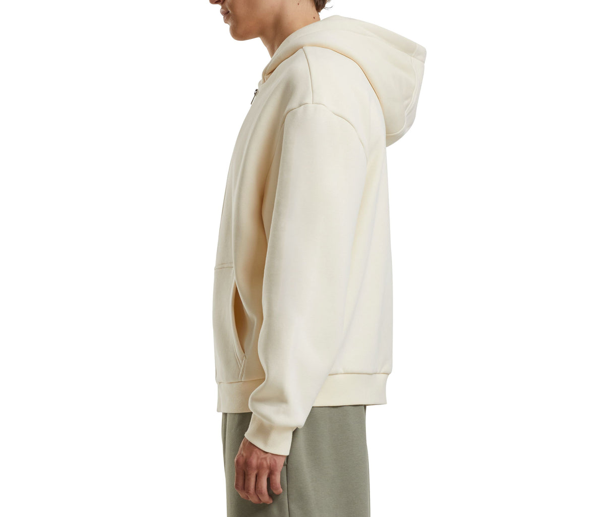 BUILD YOUR BRAND FLUFFY ZIP HOODY
