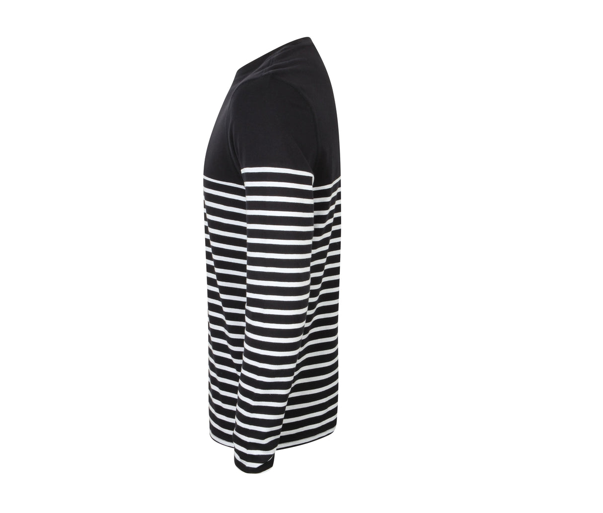 FRONT ROW LONG SLEEVED BRETON STRIPED T